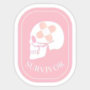 Survivor Skull Design Sticker